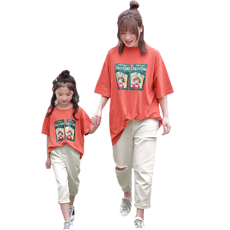 Parent-child Clothing Mother Baby Family Fitted Cotton Short-sleeved T-shirt Cartoon Printing Quality Casual Sportswear Hot Sale
Parent-child Clothing Mother Baby Family Fitted Cotton Short-sleeved T-shirt Cartoon Printing Quality Casual Sportswear Hot Sale