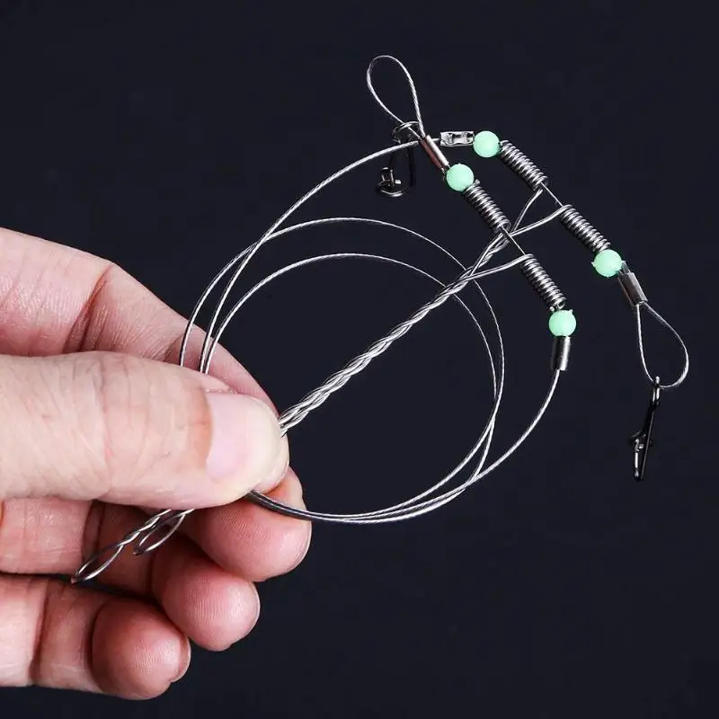 Stainless Steel Fishing Rigs Wire Leader Rope Line Swivel String Hooks Balance Bracket Sea Fishing Tackle Rig Leader Tackle
Stainless Steel Fishing Rigs Wire Leader Rope Line Swivel String Hooks Balance Bracket Sea Fishing Tackle Rig Leader Tackle