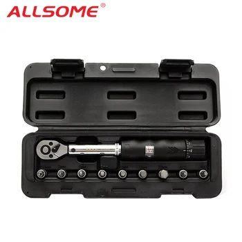 ALLSOME 1/4inch Drive 2-14NM Bike Car Drive Torque Wrench Key Tool Socket Set Kit HT2689
ALLSOME 1/4inch Drive 2-14NM Bike Car Drive Torque Wrench Key Tool Socket Set Kit HT2689