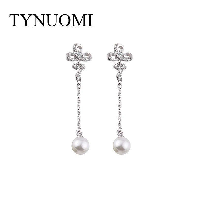 TYNUOMI Natural Freshwater Pearl Zircon Earrings for Women Elegant 925 Sterling Silver Anti allergy Earrings DIY Jewelry
TYNUOMI Natural Freshwater Pearl Zircon Earrings for Women Elegant 925 Sterling Silver Anti allergy Earrings DIY Jewelry