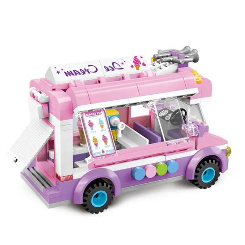 213pcs Girls' Birthday Gifts City Ice Cream Car Compatibie Building Blocks Toy Kit DIY Educational Children Gifts
213pcs Girls' Birthday Gifts City Ice Cream Car Compatibie Building Blocks Toy Kit DIY Educational Children Gifts