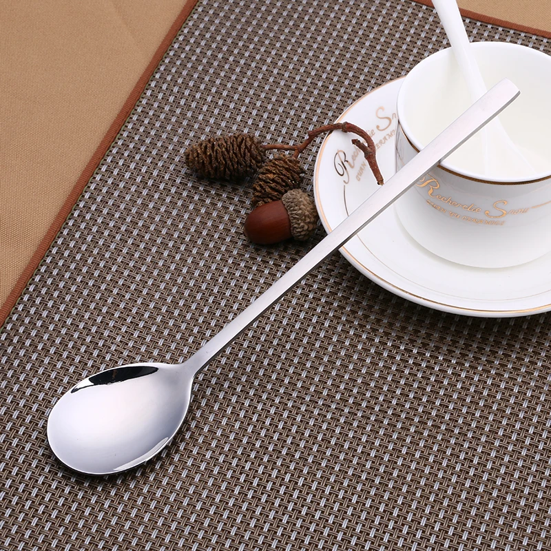 5pcs 8.5'' Korean Style Long handle Coffee spoon cutlery Honey Ice Cream Rice Soup Round Spoon Stainless steel household spoon
5pcs 8.5'' Korean Style Long handle Coffee spoon cutlery Honey Ice Cream Rice Soup Round Spoon Stainless steel household spoon
