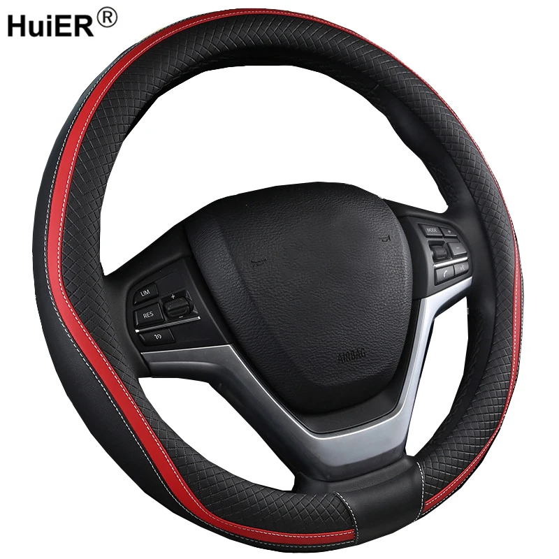 HuiER чехол рулевого колеса автомобиля 6 цветов искусственная кожа оплетка на руль Funda Volante Универсальный Автомобильный Стайлинг
HuiER чехол рулевого колеса автомобиля 6 цветов искусственная кожа оплетка на руль Funda Volante Универсальный Автомобильный Стайлинг
