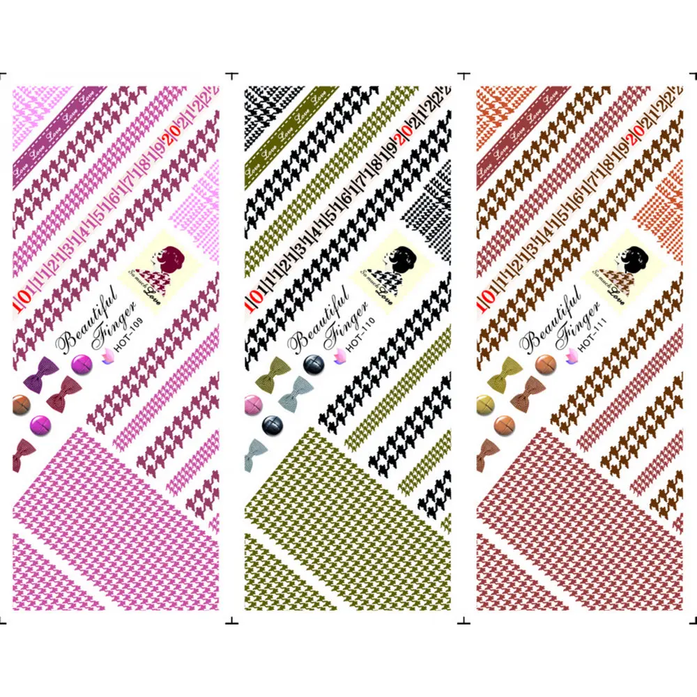 3 PACKS / LOT MOSAIC PLOVER LACE 3 COLORS NAIL TATTOOS STICKER WATER DECAL NAIL ART HOT109-111
3 PACKS / LOT MOSAIC PLOVER LACE 3 COLORS NAIL TATTOOS STICKER WATER DECAL NAIL ART HOT109-111