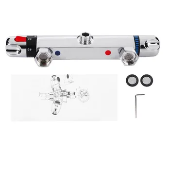Modern Chrome Thermostatic Mixer Valve Shower Mixer Bar Replacement Valve Outlet Home Bathroom Accessory
Modern Chrome Thermostatic Mixer Valve Shower Mixer Bar Replacement Valve Outlet Home Bathroom Accessory
