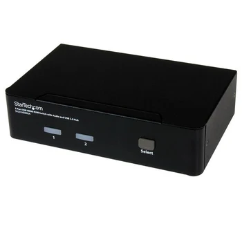 StarTech.com 2 Port USB HDMI KVM Switch with Audio and USB 2.0 Hub, 1920 x 1200 pixels, Black
StarTech.com 2 Port USB HDMI KVM Switch with Audio and USB 2.0 Hub, 1920 x 1200 pixels, Black