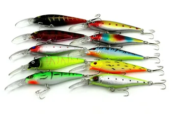 10 Colors Minnow Crankbait Fishing lure Bass Baits Artificial Plastic Hard Bait Diving Depth Wobbler Lure 11cm 10g
10 Colors Minnow Crankbait Fishing lure Bass Baits Artificial Plastic Hard Bait Diving Depth Wobbler Lure 11cm 10g