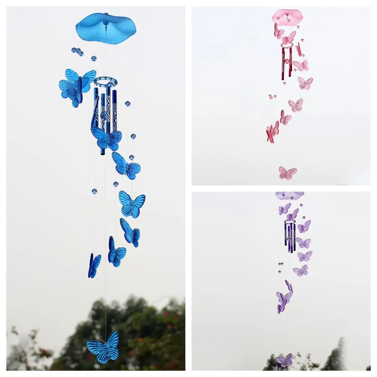 Creative Crystal Butterfly Mobile Wind Chime Bell Ornament Lucky Yard Garden Living Hanging Decor Art Home Wedding Decoration
Creative Crystal Butterfly Mobile Wind Chime Bell Ornament Lucky Yard Garden Living Hanging Decor Art Home Wedding Decoration