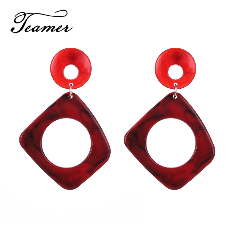 Teamer Fahion Hyperbole Acid Acrylic Resin Dangle Earrings Statement Drop Earrings Women Geometric Square Party Big Brincos 2019
Teamer Fahion Hyperbole Acid Acrylic Resin Dangle Earrings Statement Drop Earrings Women Geometric Square Party Big Brincos 2019