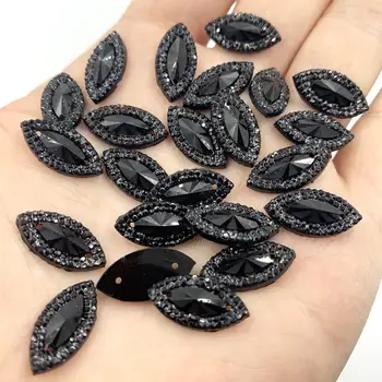 300pcs Resin Black Horse eye Gems Flatback Rhinestone Scrapbooks DIY Beading work crafts 9*18mm -S671*5
300pcs Resin Black Horse eye Gems Flatback Rhinestone Scrapbooks DIY Beading work crafts 9*18mm -S671*5