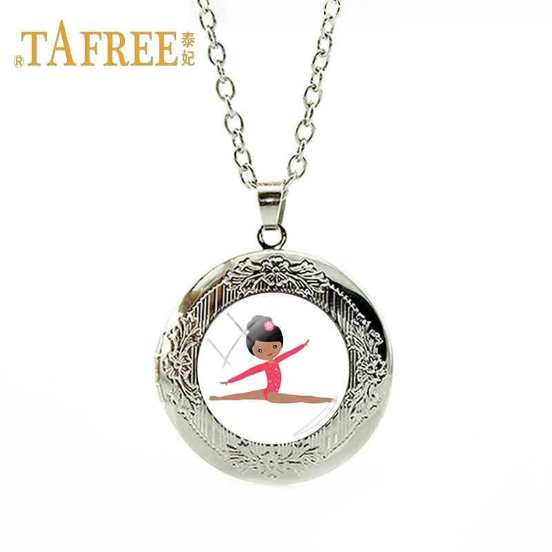 TAFREE Cartoon pattern cute gymnast art photo locket necklace for Children's birthday gift pendant necklace jewelry GY217
TAFREE Cartoon pattern cute gymnast art photo locket necklace for Children's birthday gift pendant necklace jewelry GY217