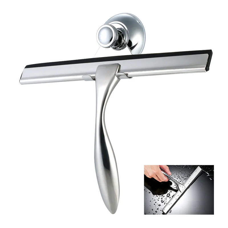Stainless Steel Window Glass Window Cleaner Shower Cleaner Bathroom Mirror Rubber Squeegee with Suction Hook Water Vapor Removal
Stainless Steel Window Glass Window Cleaner Shower Cleaner Bathroom Mirror Rubber Squeegee with Suction Hook Water Vapor Removal