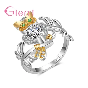 Popular Owl Shape Hollow Rings Elegant Delicate Women Modern Shiny Ring Trendy Noble Symbol 925 Sterling Silver Crystal
Popular Owl Shape Hollow Rings Elegant Delicate Women Modern Shiny Ring Trendy Noble Symbol 925 Sterling Silver Crystal