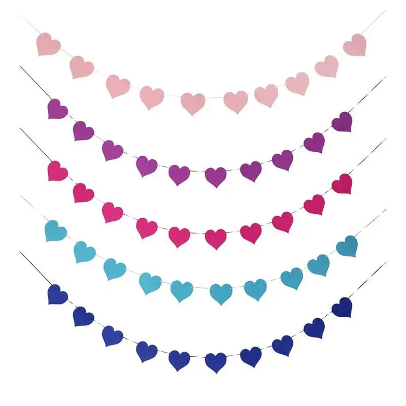 New Felt Heart Bunting Banner Party Bell Garland Decoration Banner Bunting For Wedding Event
New Felt Heart Bunting Banner Party Bell Garland Decoration Banner Bunting For Wedding Event