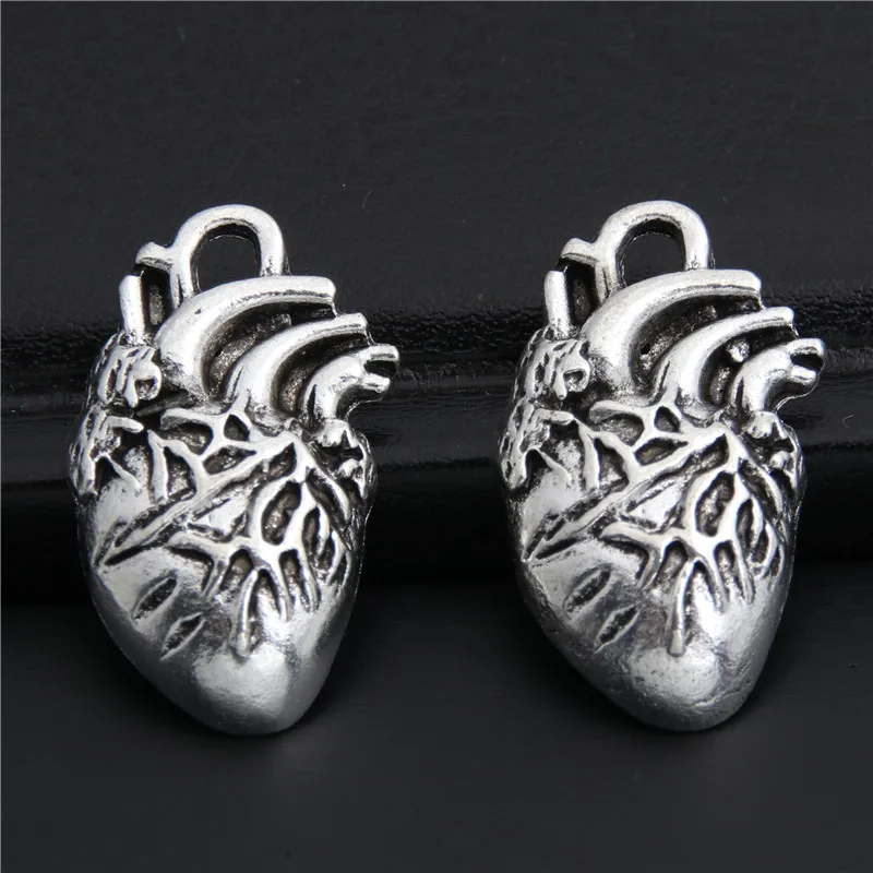 8pcs Antique Silver Human Heart Organ Charms Science Medicine Anatomical Pendant Biology Jewelry Finding A2993
8pcs Antique Silver Human Heart Organ Charms Science Medicine Anatomical Pendant Biology Jewelry Finding A2993