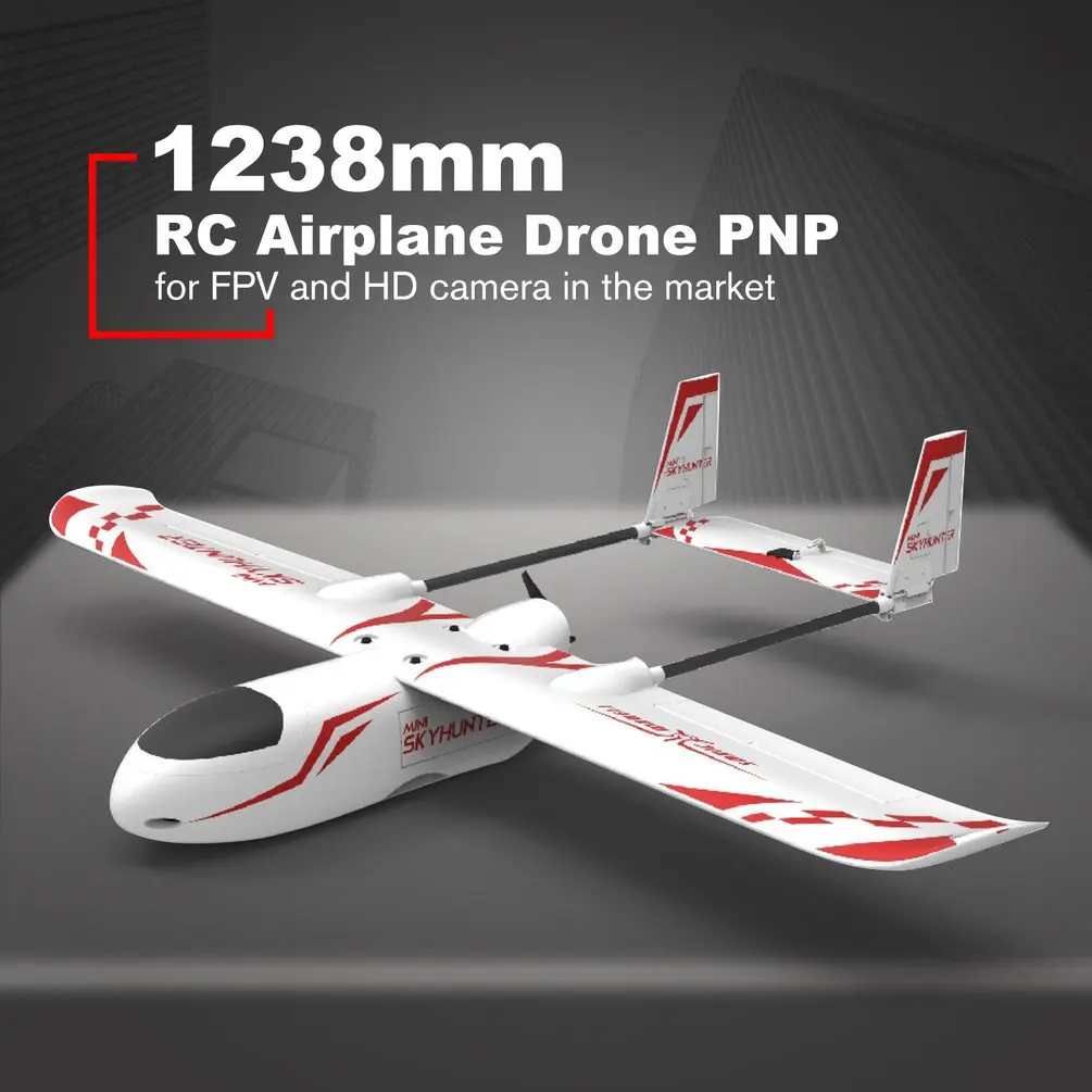 ZOHD SonicModell HD Wing Skyhunter 1213mm 1238mm Lightweight Wingspan RC FPV UAV Airplane Fixed Wing Glider Drone Plane Model
ZOHD SonicModell HD Wing Skyhunter 1213mm 1238mm Lightweight Wingspan RC FPV UAV Airplane Fixed Wing Glider Drone Plane Model