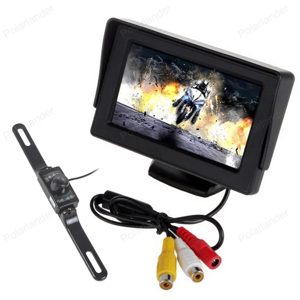 4.3 inch TFT LCD Car Monitor with 7 LED Night Vision Rearview license plate Camera Parking assistance System
4.3 inch TFT LCD Car Monitor with 7 LED Night Vision Rearview license plate Camera Parking assistance System