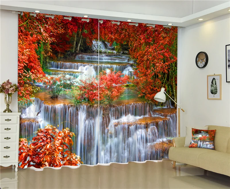 Natural wonders Waterfall 3D Blackout Curtains Healthy non-pollution Digital Print Curtains for Bedding room Living room
Natural wonders Waterfall 3D Blackout Curtains Healthy non-pollution Digital Print Curtains for Bedding room Living room