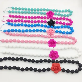 5pcs/lot Silicone Teething/Nursing Necklace - Flower teething beads, rosette necklaces, girls teething necklaces, baby necklaces
5pcs/lot Silicone Teething/Nursing Necklace - Flower teething beads, rosette necklaces, girls teething necklaces, baby necklaces