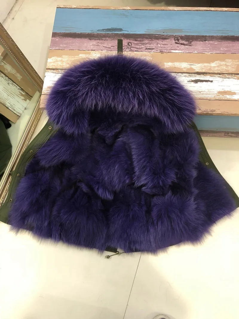 warm thickening winter fur collar child coat child (7)