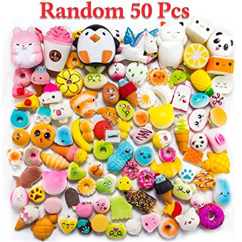 Random 50pcs Food Squishy Toy Antistress Ball Squeeze Fun Joke Rising Toys Abreact Soft Sticky Squishi Stress Relief Toys Funny
Random 50pcs Food Squishy Toy Antistress Ball Squeeze Fun Joke Rising Toys Abreact Soft Sticky Squishi Stress Relief Toys Funny