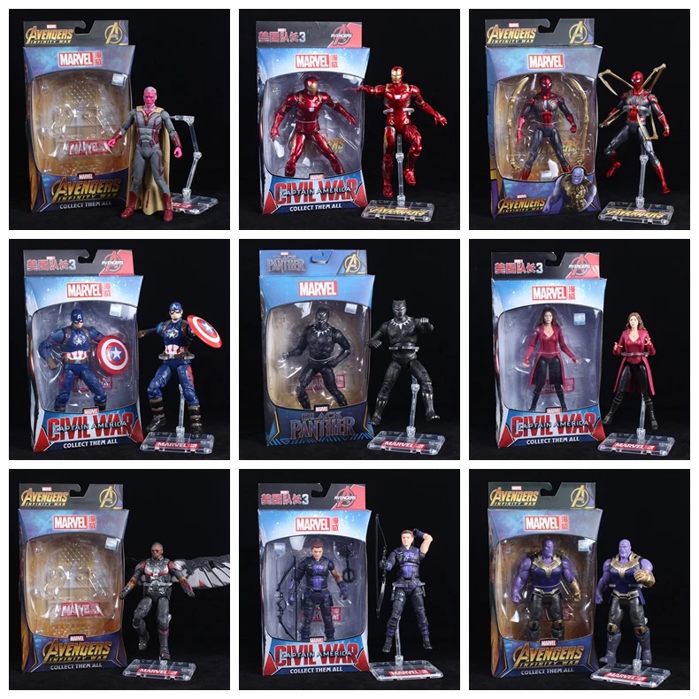 Marvel Action Figures Avengers 4: Endgame Thanos Iron Spider Vision Captain Black Panther Hulk PVC Collection Model For Gifts
Marvel Action Figures Avengers 4: Endgame Thanos Iron Spider Vision Captain Black Panther Hulk PVC Collection Model For Gifts