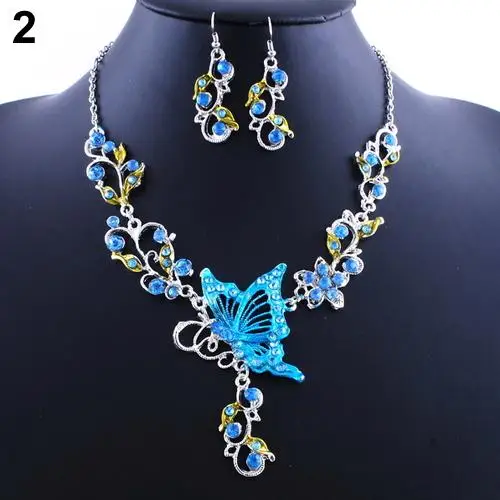 Lady Bridal Vinatge Butterfly Flower Bib Statement Necklace Earrings Jewelry Set parrure bijoux femme
Lady Bridal Vinatge Butterfly Flower Bib Statement Necklace Earrings Jewelry Set parrure bijoux femme