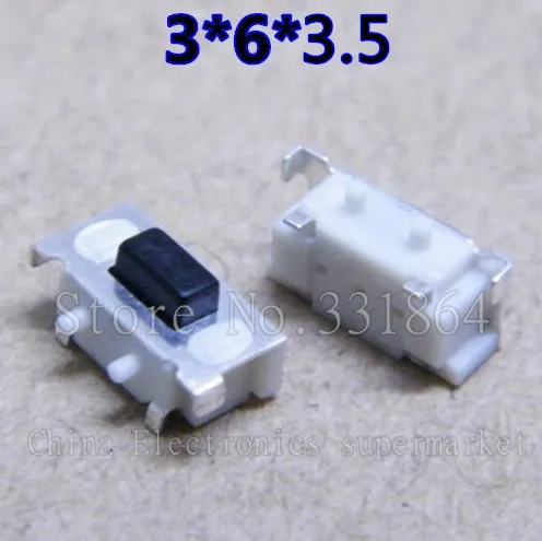 3*6 Tactile Switch Momentary Tact Switch for phone MP3 MP4 Tablet PC push button Switch 3x6x3.5mm Free shipping 200pcs
3*6 Tactile Switch Momentary Tact Switch for phone MP3 MP4 Tablet PC push button Switch 3x6x3.5mm Free shipping 200pcs