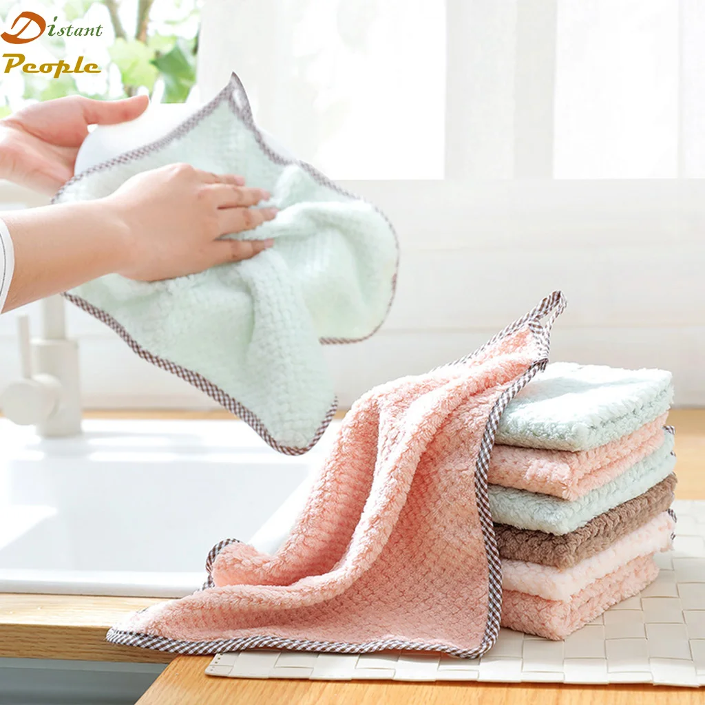1pc Kitchen Towel Super Absorbent Microfiber Dish Cloth Sink Wipe Coral Fleece Tableware Cleaning Towel kichen Tools Gadgets
1pc Kitchen Towel Super Absorbent Microfiber Dish Cloth Sink Wipe Coral Fleece Tableware Cleaning Towel kichen Tools Gadgets