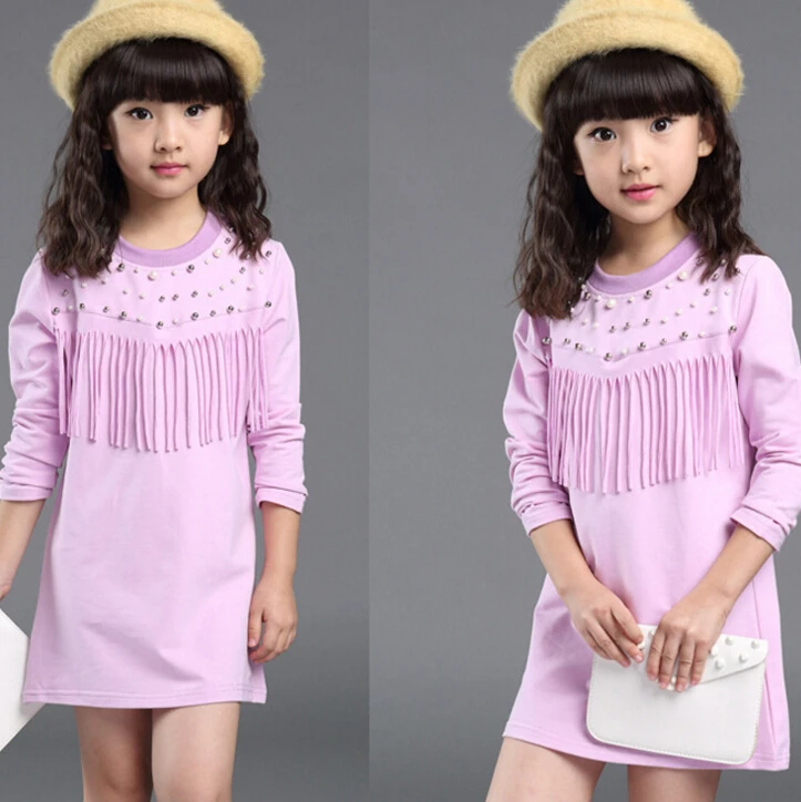 2016 autumn spring girl dress Toddler baby girl Tassels dress children clothing children dress New Arrival HB1122
2016 autumn spring girl dress Toddler baby girl Tassels dress children clothing children dress New Arrival HB1122