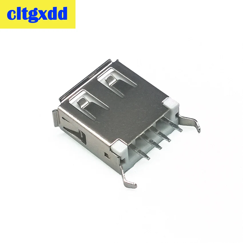cltgxdd 10Pcs/Lot usb female connect Port 2.0 Type A Female 4 Pin Crimping Charge Plug Socket Jack Connector Wire Adapeter |