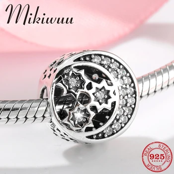 925 Sterling Silver Star Moon Myth hollow out CZ Beads DIY Accessories Jewelry making Fit Original Pandora Charm Bracelet 
925 Sterling Silver Star Moon Myth hollow out CZ Beads DIY Accessories Jewelry making Fit Original Pandora Charm Bracelet