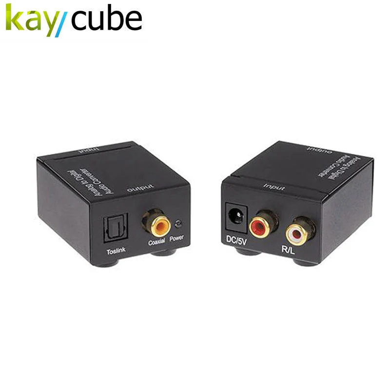 Kaycube Analog to Digital Signal Audio Sound Adapter ADC Converter Optical Coaxial RCA Toslink SPDIF Adaptor TV
Kaycube Analog to Digital Signal Audio Sound Adapter ADC Converter Optical Coaxial RCA Toslink SPDIF Adaptor TV