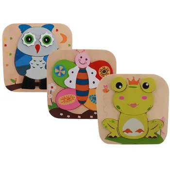 3pcs Wooden Animal Blocks 3D Puzzle Matching Game Early Learning Educational Toys Birthday Gift for Children Toddler Kids
3pcs Wooden Animal Blocks 3D Puzzle Matching Game Early Learning Educational Toys Birthday Gift for Children Toddler Kids