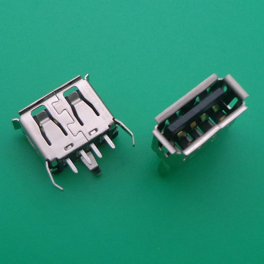 A Type Flat Angle (180 Degree) Female USB PCB Connector Socket, USB Jack Plug 3 legs+4 pin
A Type Flat Angle (180 Degree) Female USB PCB Connector Socket, USB Jack Plug 3 legs+4 pin