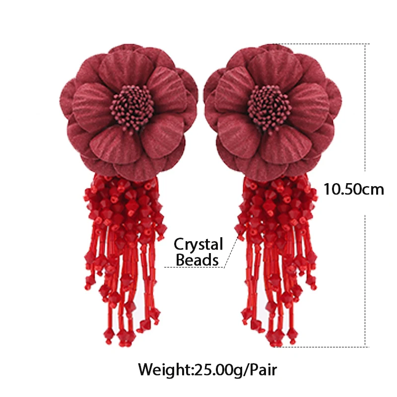 Drop earrings for women bohemian pendientes statement oorbellen beads earrings