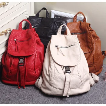 Luxury Famous Brand Designer Washed Leather Women Backpack Female Casual Shoulders Bag Teenager School Bag Fashion Women's Bags
Luxury Famous Brand Designer Washed Leather Women Backpack Female Casual Shoulders Bag Teenager School Bag Fashion Women's Bags