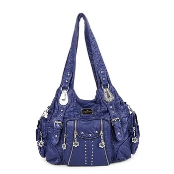 2019 Luxury Brand Ladies Large Tote Shopping Bag Multi-pocket Rivet Zipper Bags Crossbody Washing PU Leather Hobo Travel Bags
2019 Luxury Brand Ladies Large Tote Shopping Bag Multi-pocket Rivet Zipper Bags Crossbody Washing PU Leather Hobo Travel Bags