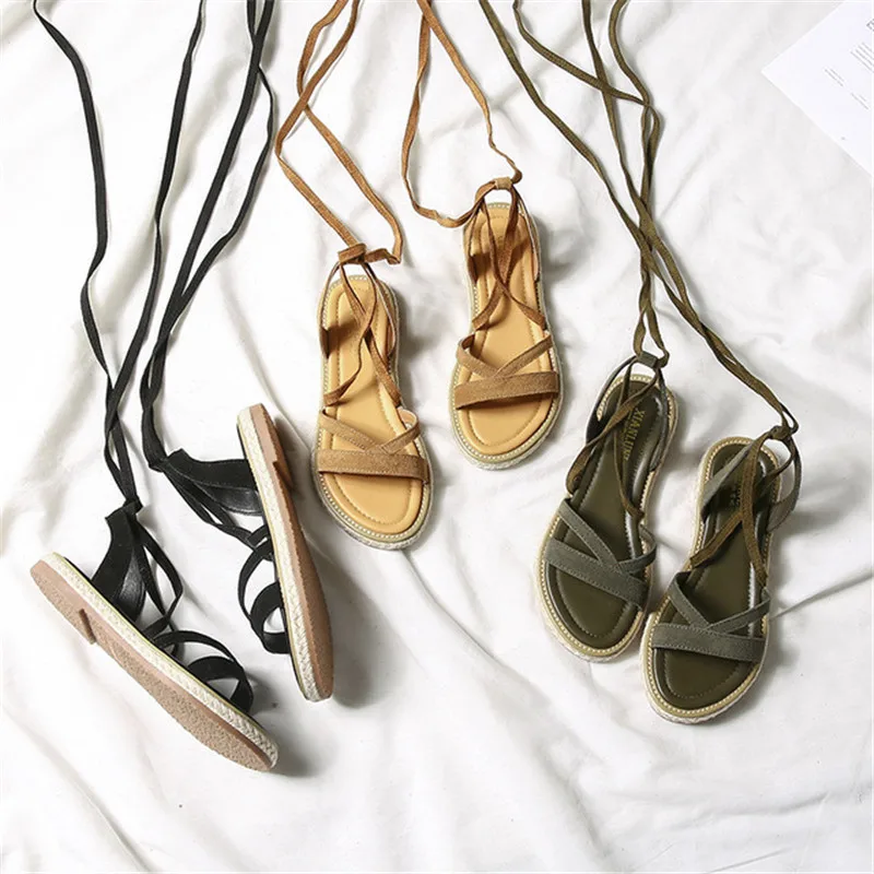 2019 new shoes woman high quality fashion women platform sandals genuine leather Round Toe Flat Heel Cross Tied Sandals
2019 new shoes woman high quality fashion women platform sandals genuine leather Round Toe Flat Heel Cross Tied Sandals