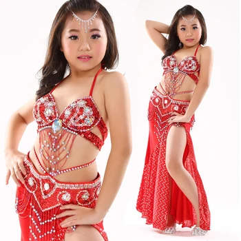 Top Grade Children Belly Dancing Clothes 3-piece Oriental Outfit Bra, Belt, Skirt Girls Belly Dance Costume Set Professional
Top Grade Children Belly Dancing Clothes 3-piece Oriental Outfit Bra, Belt, Skirt Girls Belly Dance Costume Set Professional