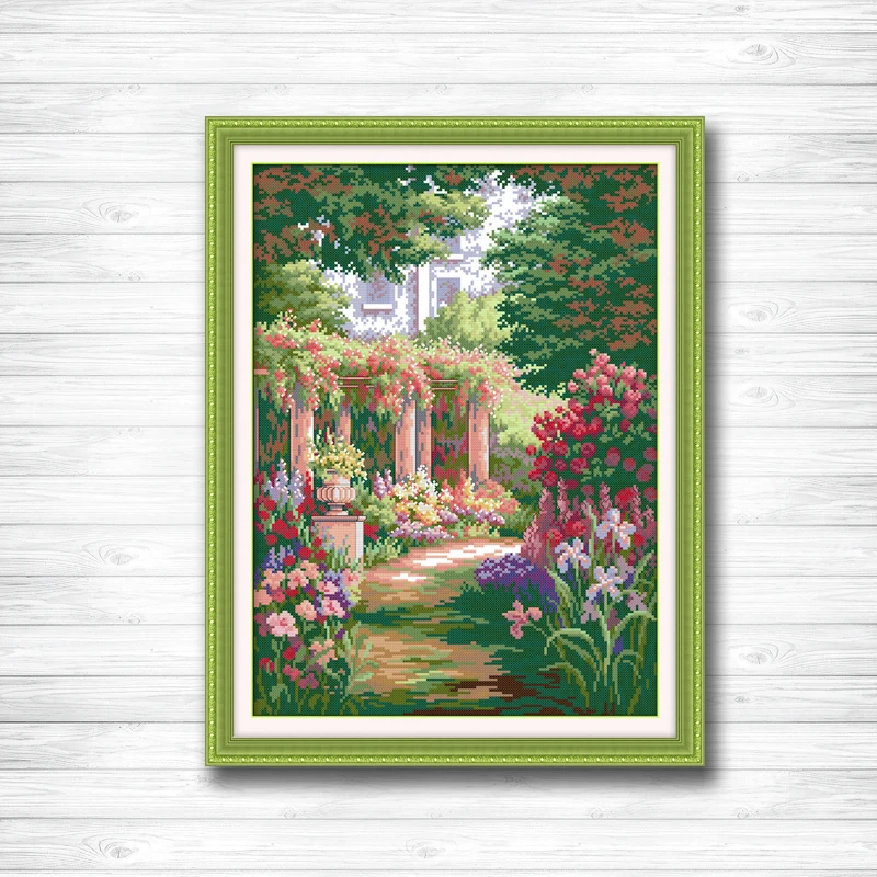Romantic backyard garden flowers house Scenery dmc 14CT 11CT counted cross stitch Needlework Set Embroidery kits Home decor
Romantic backyard garden flowers house Scenery dmc 14CT 11CT counted cross stitch Needlework Set Embroidery kits Home decor