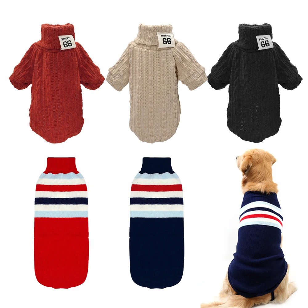 Pet Dog Clothes For Small Medium Large Dogs Turtleneck Sweater Winter Warm Knitted Dog Coat Jackets Pet Clothing XS-XXXL
Pet Dog Clothes For Small Medium Large Dogs Turtleneck Sweater Winter Warm Knitted Dog Coat Jackets Pet Clothing XS-XXXL