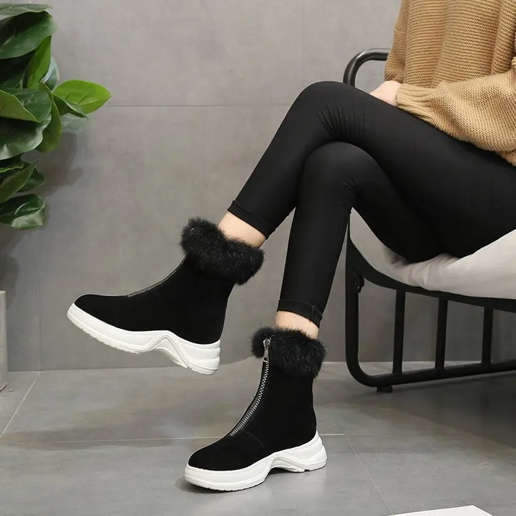 2019 New Autumn Winter Womens Thickening Ankle Boots Ladies Zip Punk Combat Army Boots Party Women's Snow Boots Black Khaki
2019 New Autumn Winter Womens Thickening Ankle Boots Ladies Zip Punk Combat Army Boots Party Women's Snow Boots Black Khaki