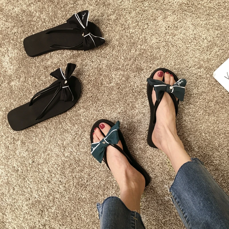 Ladies Flip Flops Shoes Without Heel Butterfly-knot Socofy Women's Slippers 2019 Low Slides Flip-flops Flat Soft New Beach
Ladies Flip Flops Shoes Without Heel Butterfly-knot Socofy Women's Slippers 2019 Low Slides Flip-flops Flat Soft New Beach
