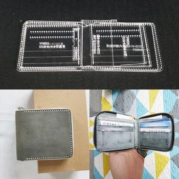 Acrylic Stencil Laser Cut Template DIY Leather Handmade Craft Tool Zipper Folded Wallet Hand Bag Sewing Pattern 10x11.5x2cm
Acrylic Stencil Laser Cut Template DIY Leather Handmade Craft Tool Zipper Folded Wallet Hand Bag Sewing Pattern 10x11.5x2cm