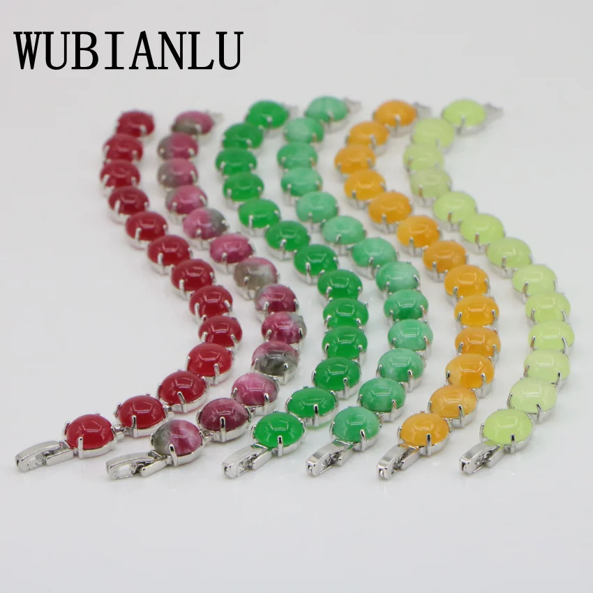 WUBIANLU 6 Colors Natural Stone Chalcedony Bracelets For Women Bracelet In Jewelry Gifts Fashion Classics Dress Collocation
WUBIANLU 6 Colors Natural Stone Chalcedony Bracelets For Women Bracelet In Jewelry Gifts Fashion Classics Dress Collocation