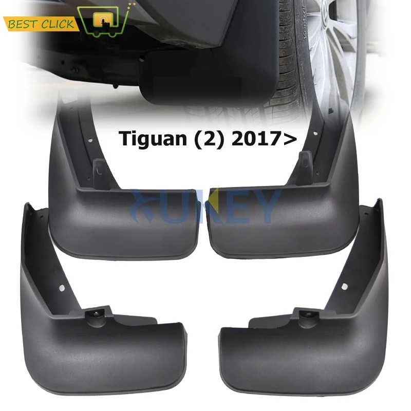 Набор литых брызговиков для VW Tiguan 2 Mk2 2016 2017 2018 брызговики передняя и задняя