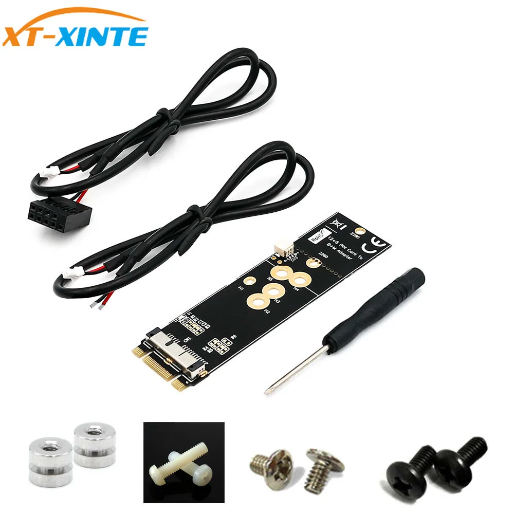 BCM94360CD BCM94360CS2 BCM943224PCIEBT2 12+6 Pin Bluetooth WiFi Wireless Card Module to M.2 NGFF Key B+M Adapter for Mac OS
BCM94360CD BCM94360CS2 BCM943224PCIEBT2 12+6 Pin Bluetooth WiFi Wireless Card Module to M.2 NGFF Key B+M Adapter for Mac OS