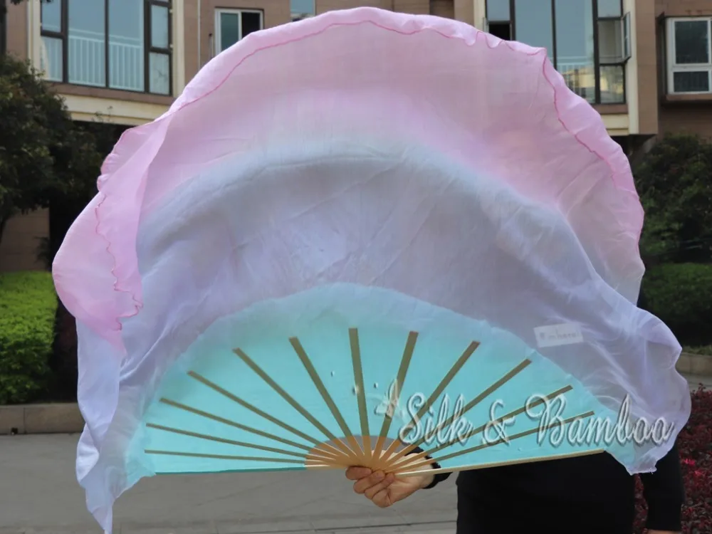 1pc right hand pastel (turquoise-purple-pink) 40cm bamboo+60cm silk Chinese dance silk fan(flutter), real flowy silk!
1pc right hand pastel (turquoise-purple-pink) 40cm bamboo+60cm silk Chinese dance silk fan(flutter), real flowy silk!