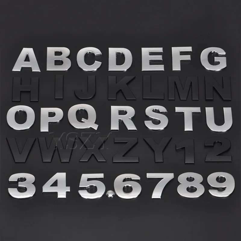 DIY 45mm Car Stickers Number Letter Digital Alphabet Emblem Badge Decals for BMW Audi Ford Toyota Honda Nissan Focus Car Styling
DIY 45mm Car Stickers Number Letter Digital Alphabet Emblem Badge Decals for BMW Audi Ford Toyota Honda Nissan Focus Car Styling
